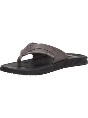 Men's Grey Slip-on Flip Flop Comfort Sandals with Enhanced Grip Cushioning